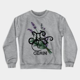 Gemini Zodiac floral Crewneck Sweatshirt